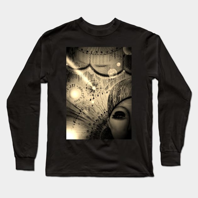 sepia supernova pierrot performer by Jackie Smith ,House of Harlequin Long Sleeve T-Shirt by jacquline8689